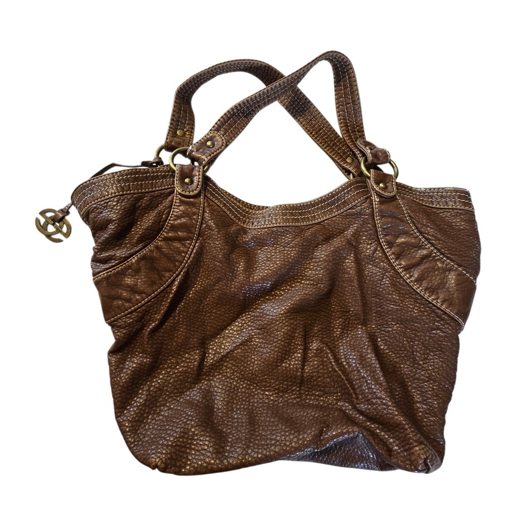 Vintage 90s Red By Marc Ecko Brown Faux Leather Studded Shoulder Bag Brown Purse